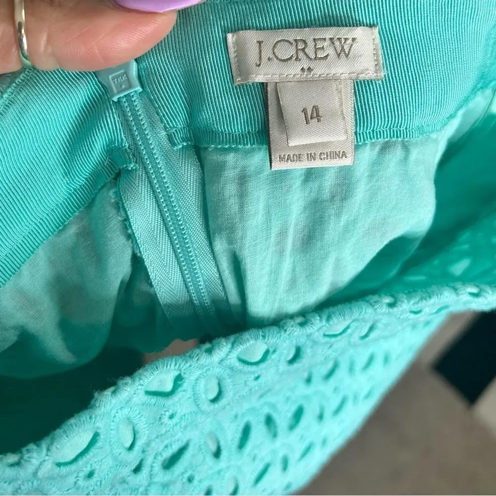 J.Crew Eyelet Mini Skirt